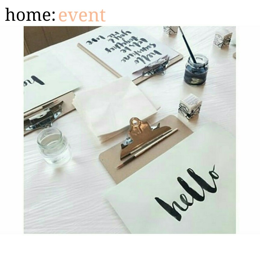 home: event [ calligraphy&nbsp;]