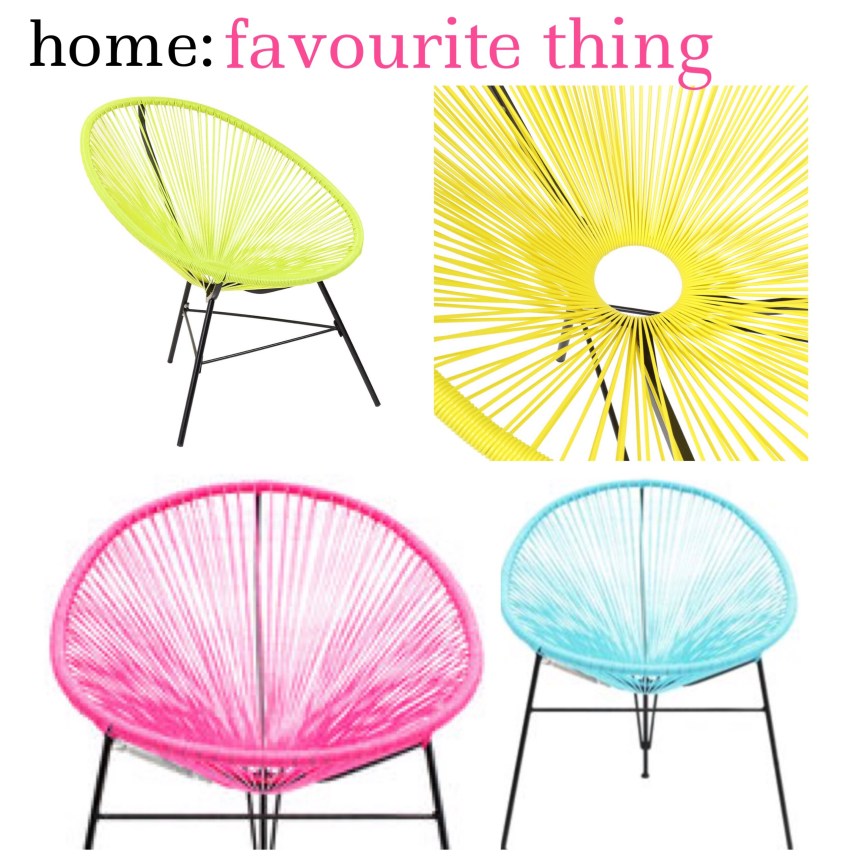 home: favourite thing [ chair ] 