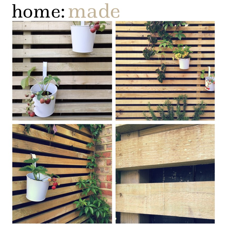 home: made [ garden fencing / hanging garden ] 