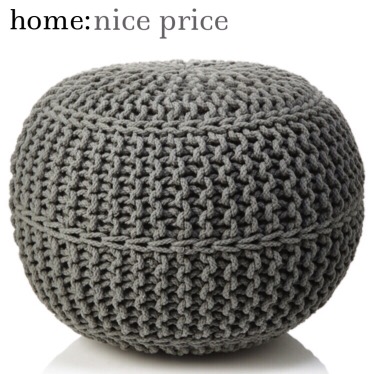 home: nice price [ knitted pouffe ] 