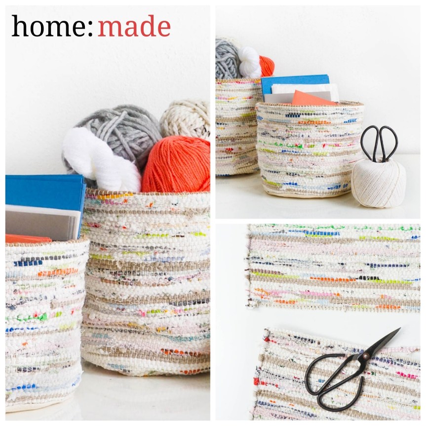 home: made [ rag rug baskets&nbsp;]