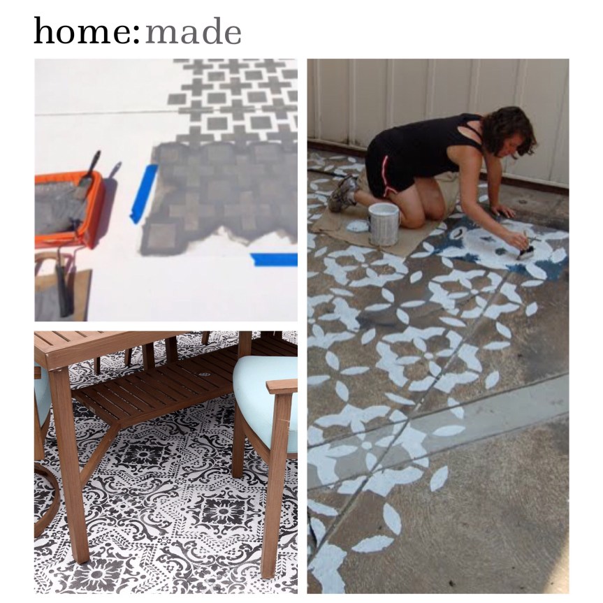 home: made [ outdoor patio stencilling ] 