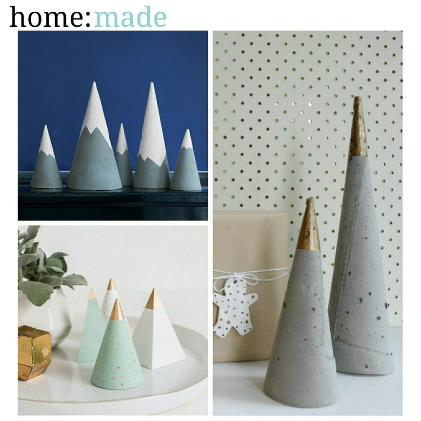home: made [ concrete Christmas tree&nbsp;]