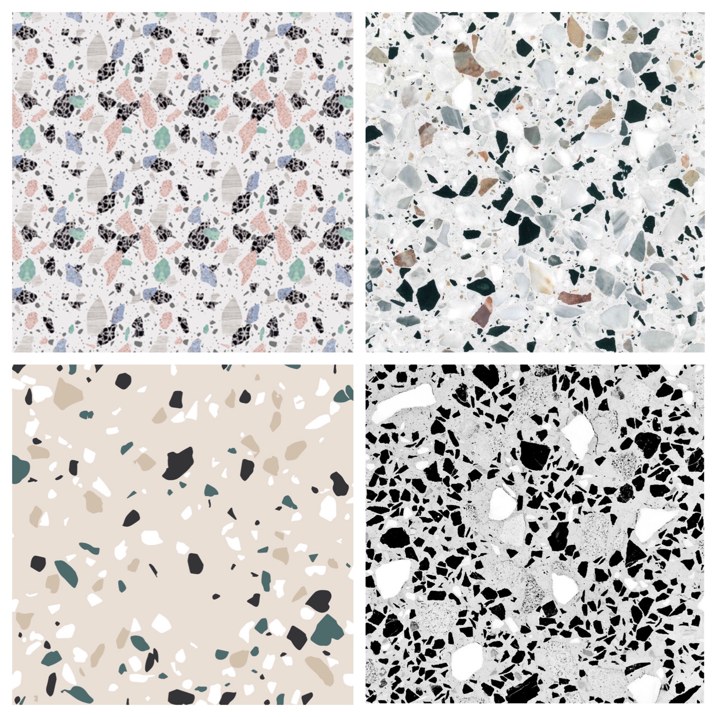 Examples of beautiful terrazzo patterns 