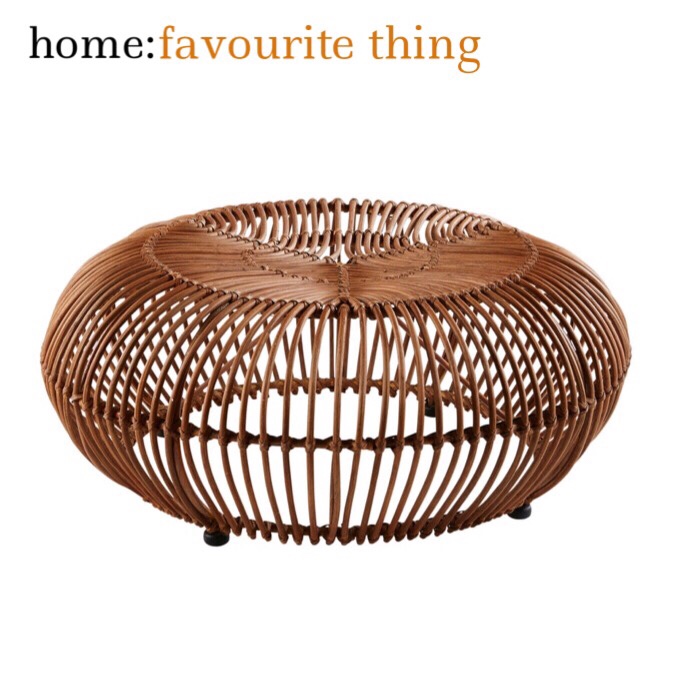 home: favourite thing [ rattan pouffe&nbsp;]