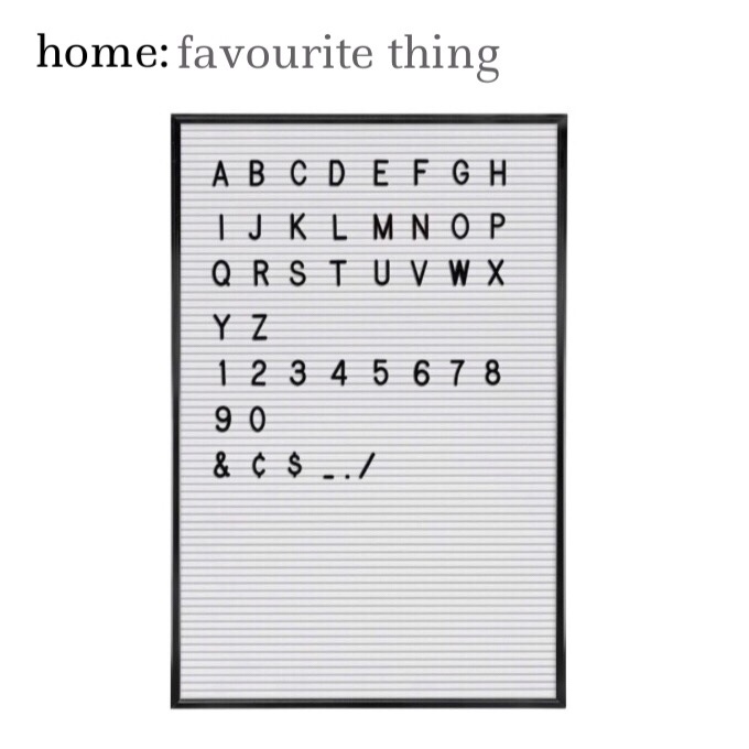 home: favourite thing [ letter board&nbsp;]