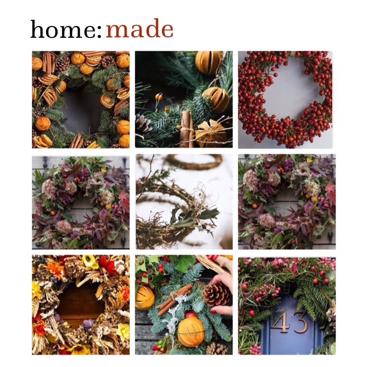 home: made [ Christmas wreaths&nbsp;]