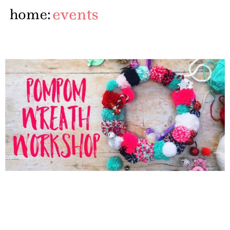 home: event [ Pompom wreath making&nbsp;]