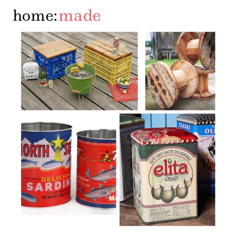 home: made [ outdoor coffee table and stools&nbsp;]