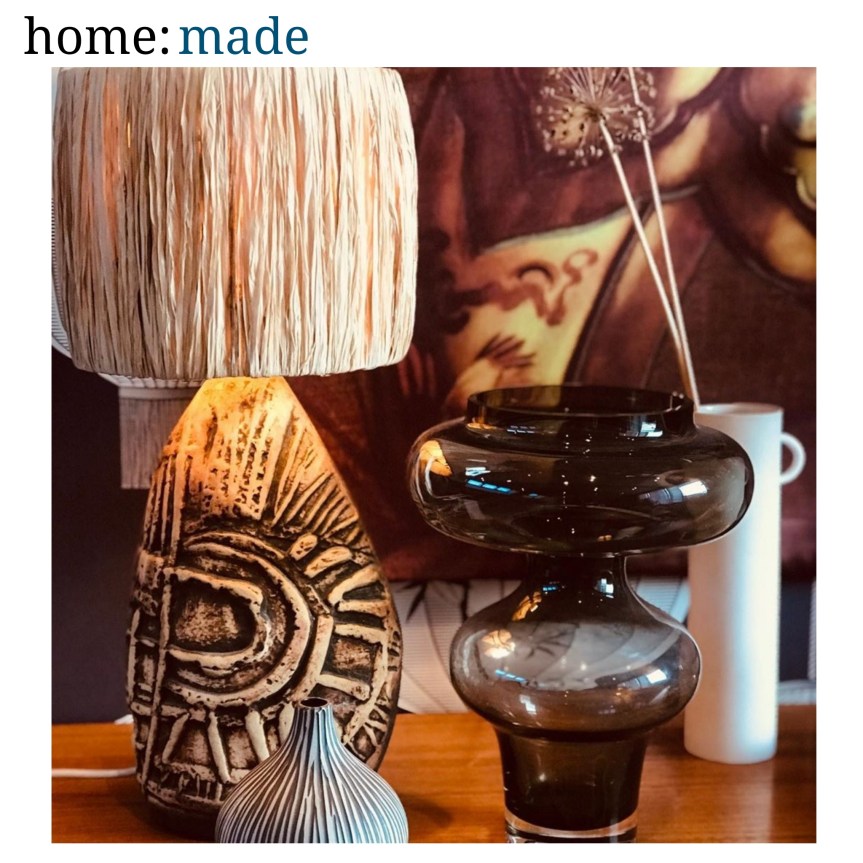 home: made [ raffia lampshade&nbsp;]