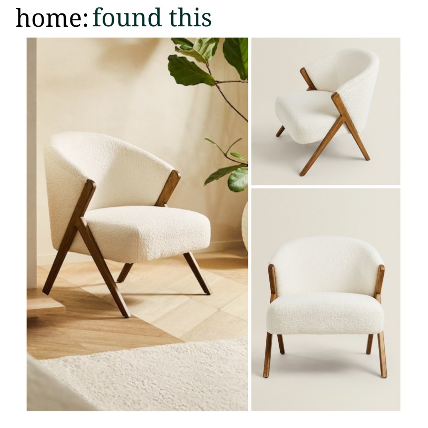 home: found this [ boucle armchair&nbsp;]