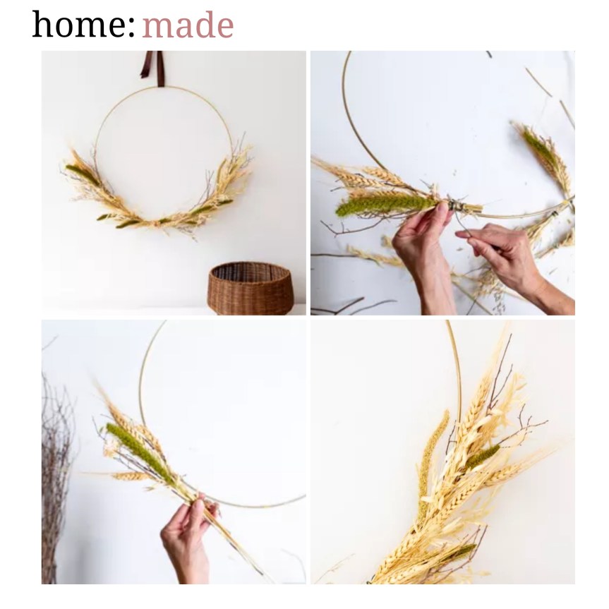 home: made [ hanging wreath&nbsp;]